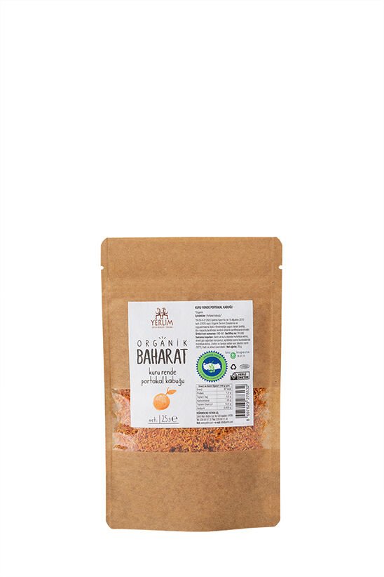 Organik BAHARAT Kuru rende Portakal kabuğu