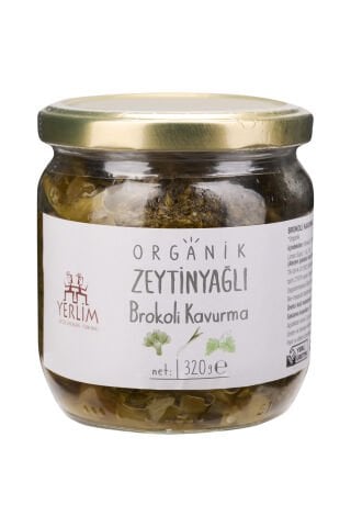 Organik Zeytinyağlı Brokoli Kavurma | 425 cc Cam Kavanoz